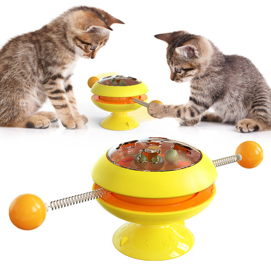Rotatable Catnip Interactive Training toy