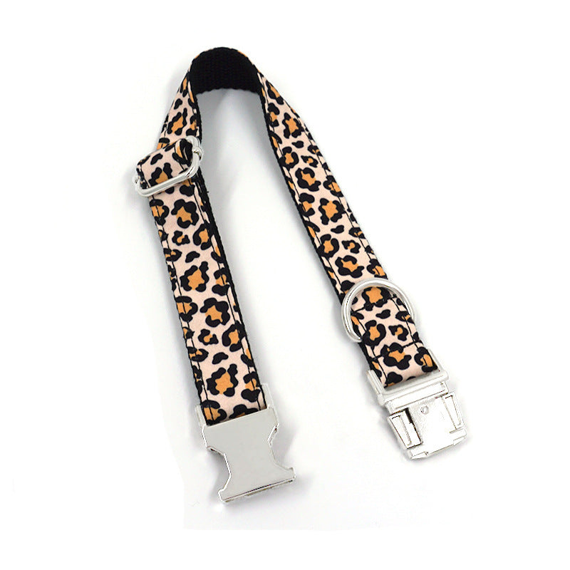 Cheetah Printed Cool Cat Dog Collar