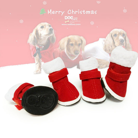 Warm Plush Christmas Shoes