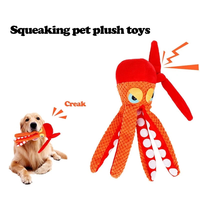 Karate Octopus Squeaky Toy