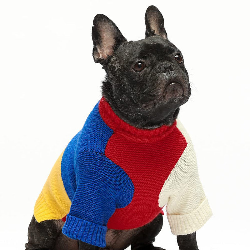 Color Block Fashion Pet Sweater