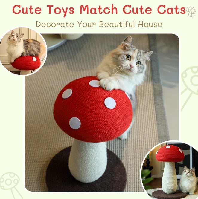 Large Mushroom Scratch Post