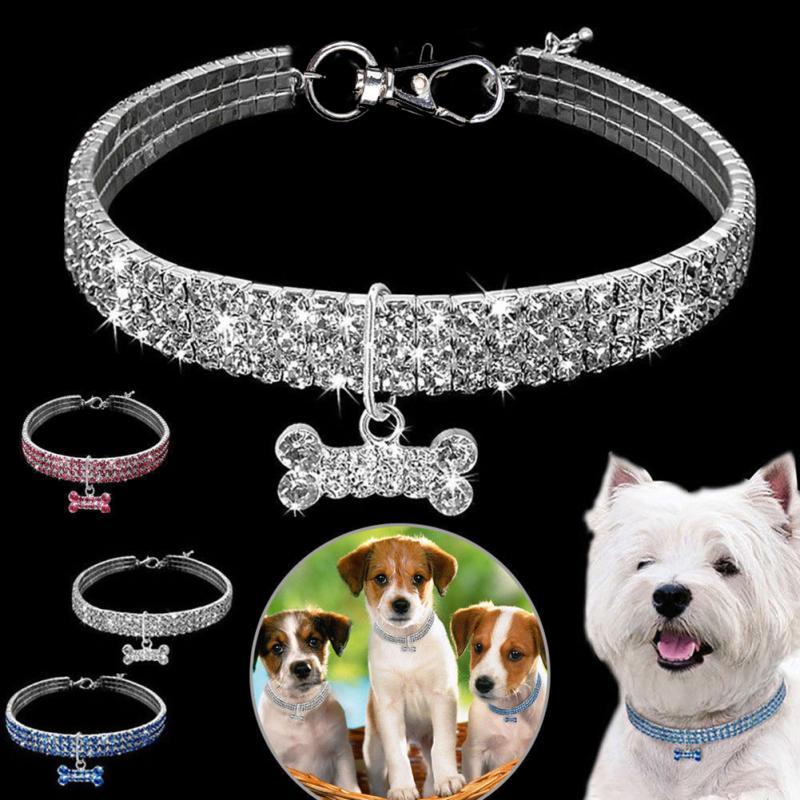 💎 Bling Rhinestone Dog Collar
