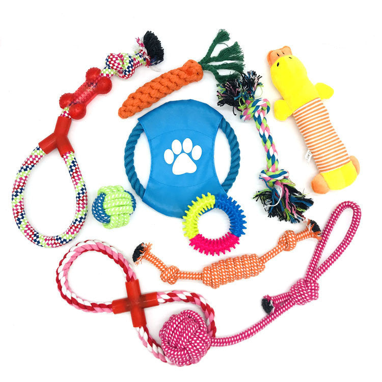 Paw and Play cotton rope toy set