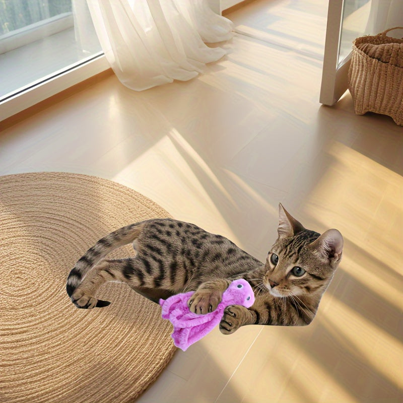 Fuzzy Cartoon Octopus