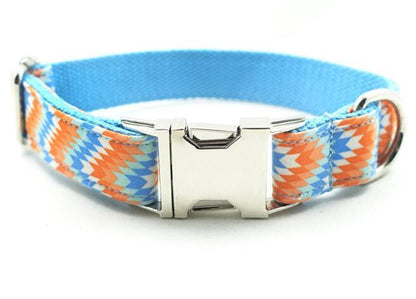 Tribal Orange and Blue Collar