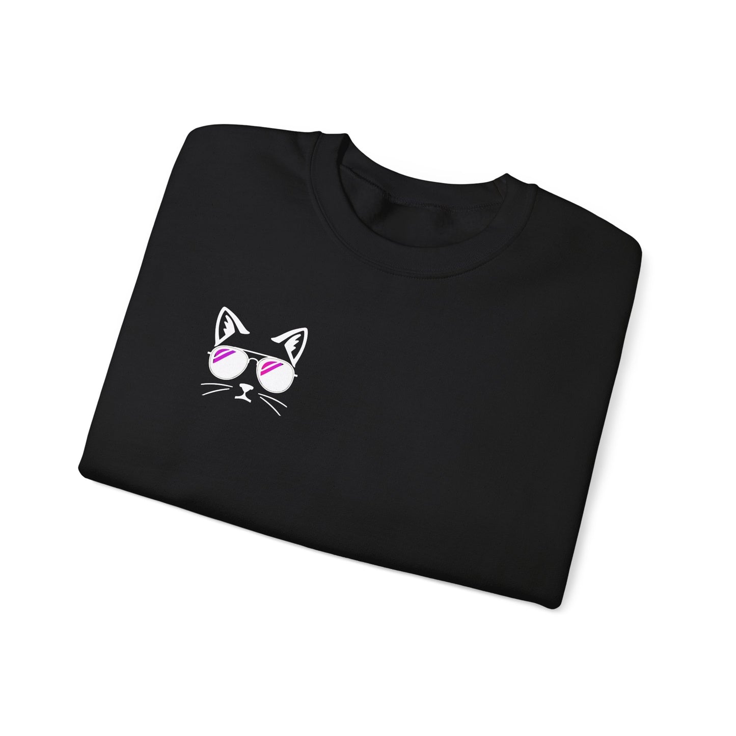 Meow Town Crewneck- Cool Cat