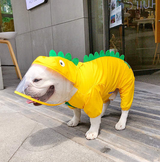 Cute  Pet Dinosaur Raincoat 🐾