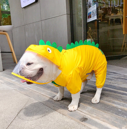 Cute  Pet Dinosaur Raincoat 🐾