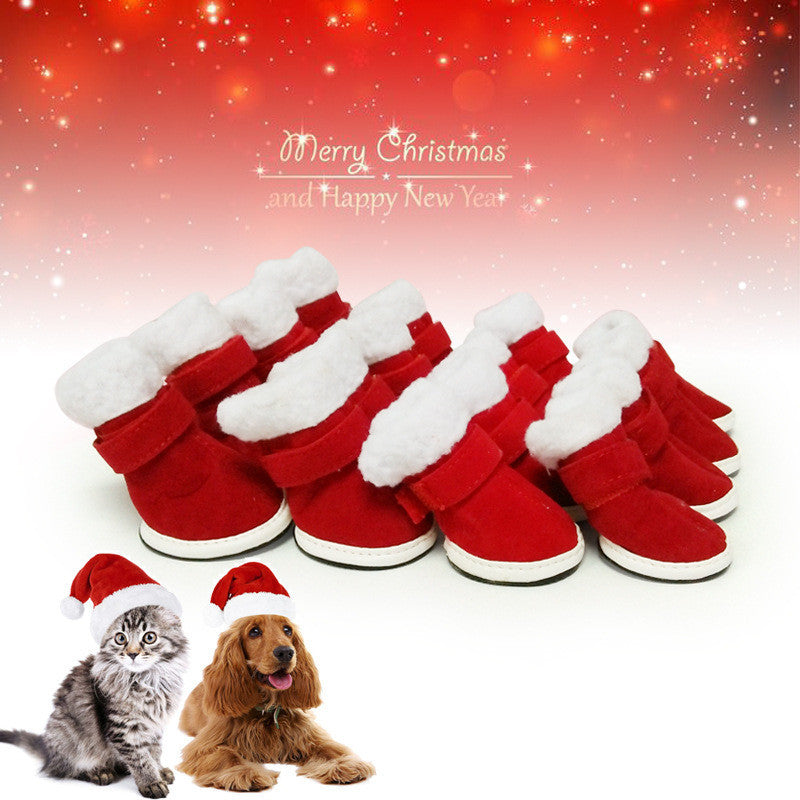 Warm Plush Christmas Shoes