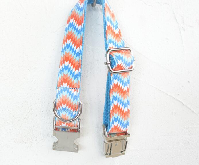 Tribal Orange and Blue Collar