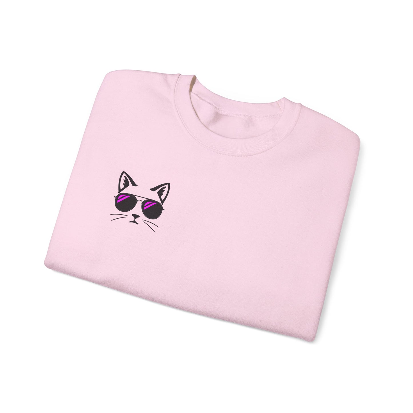 Cool Cat Crewneck Sweatshirt- MeowTown Crew