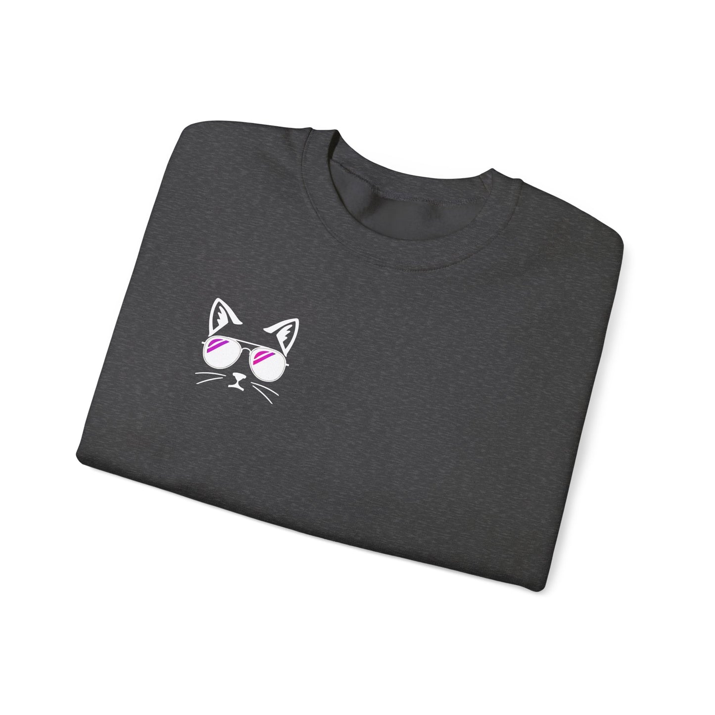 Meow Town Crewneck- Cool Cat