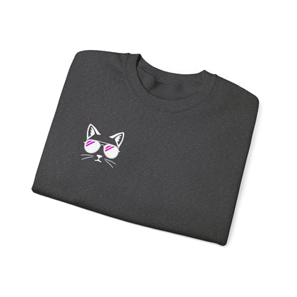 Meow Town Crewneck- Cool Cat