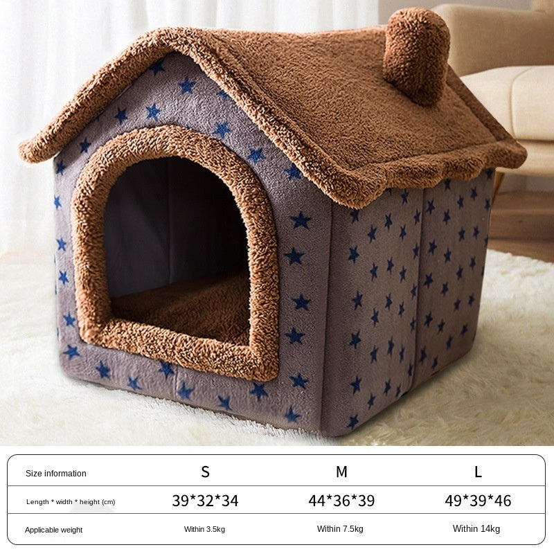 Teddy Cottage Pet House Bed