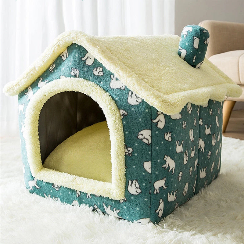 Teddy Cottage Pet House Bed