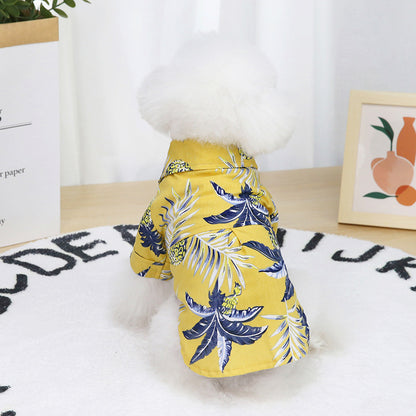 Vacation Button Up Dog Shirt