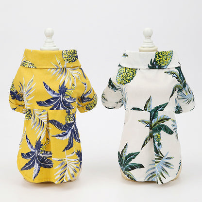 Vacation Button Up Dog Shirt