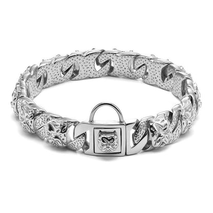 Stainless Steel Bully Dog Chain Collar
