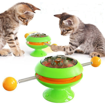 Rotatable Catnip Interactive Training toy