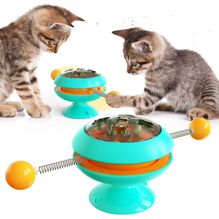 Rotatable Catnip Interactive Training toy