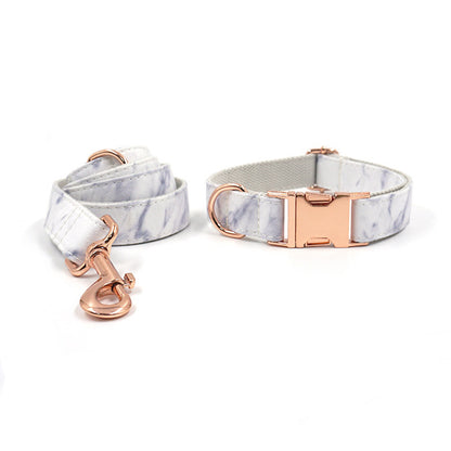 Marble Luxe Leash & Collar Set
