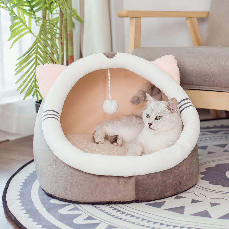 Cushion Cat Cave Bed