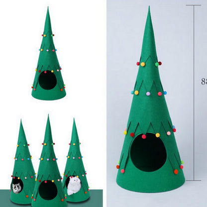 Pet Felt Christmas Tree Foldable Tent