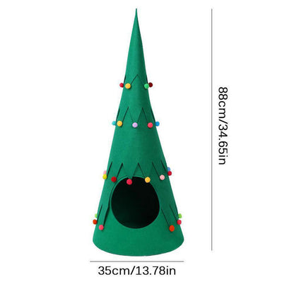 Pet Felt Christmas Tree Foldable Tent