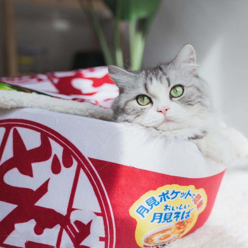 Instant Noodles Plush Cat's Nest