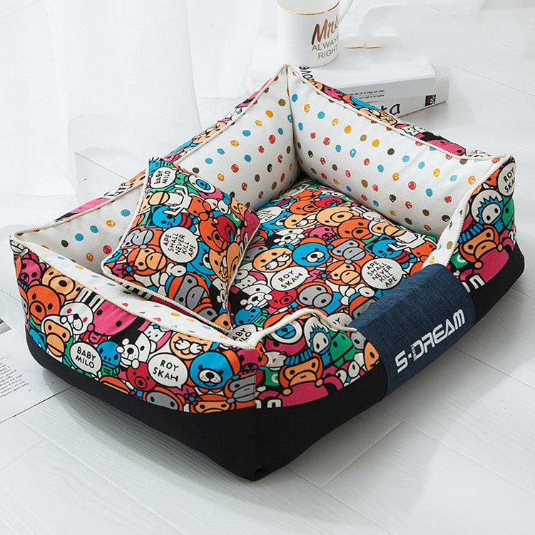 South Park and Prints Dog Bed