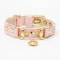 Genuine Leather Charm Pet Collar