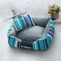 Oxford Cloth Striped Pet Bed