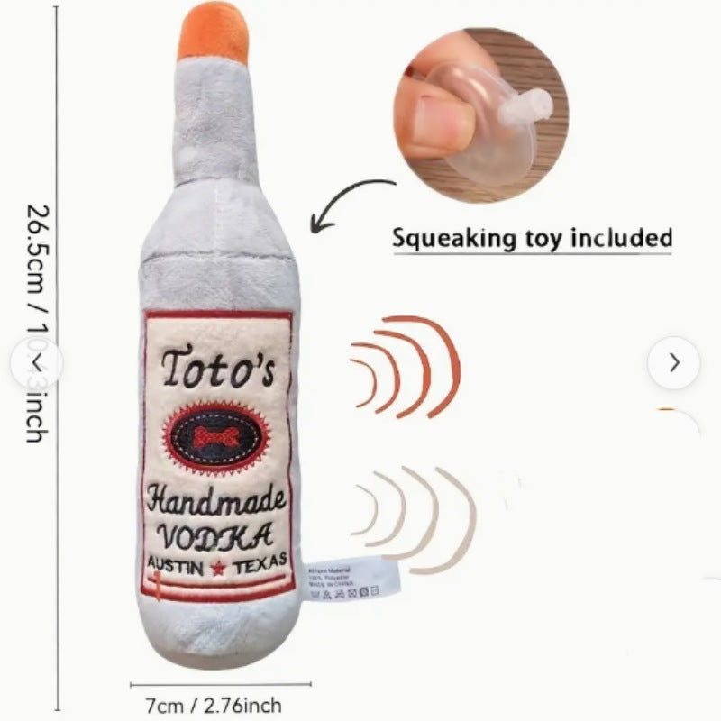 Funny Bottle Dog toy .