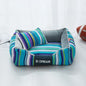 Oxford Cloth Striped Pet Bed