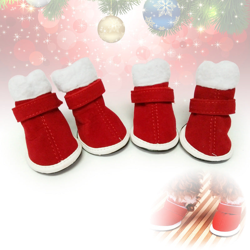 Warm Plush Christmas Shoes