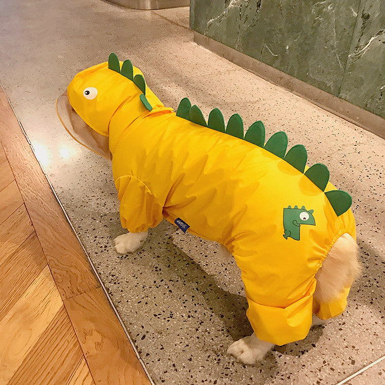 Cute  Pet Dinosaur Raincoat 🐾