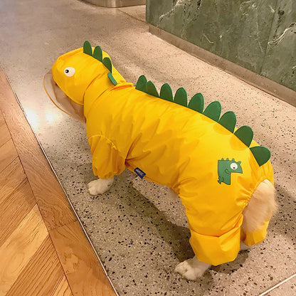 Cute  Pet Dinosaur Raincoat 🐾