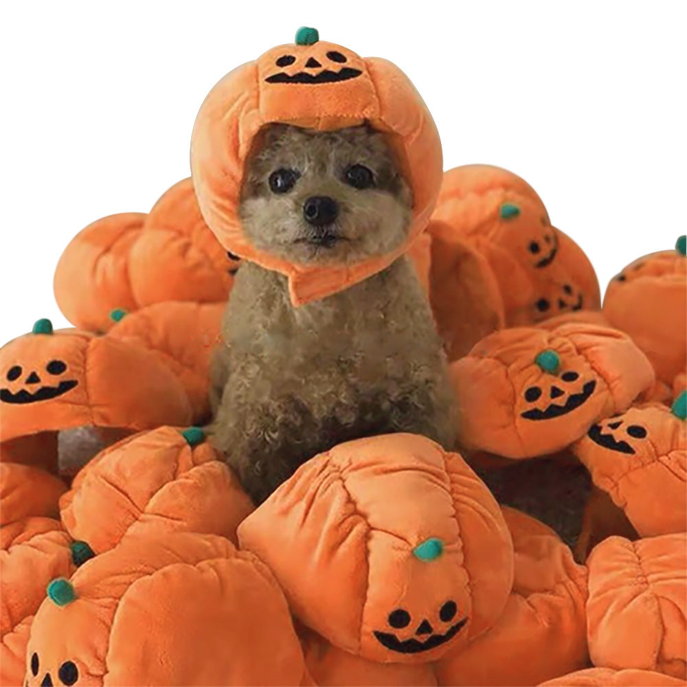Cute Pet Hat Halloween Pumpkin