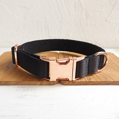 Luxe Black Dog Collar 🐾