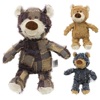 Patchy Dog Toy Bear