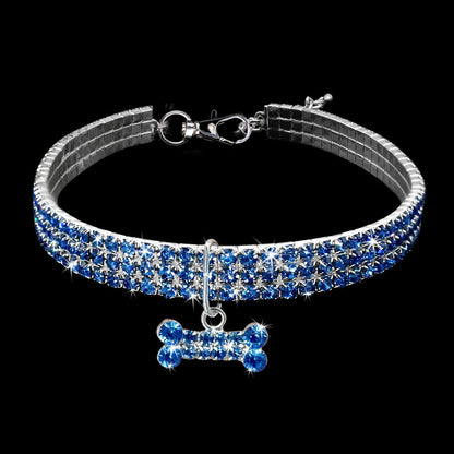 💎 Bling Rhinestone Dog Collar