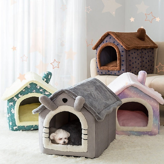 Teddy Cottage Pet House Bed