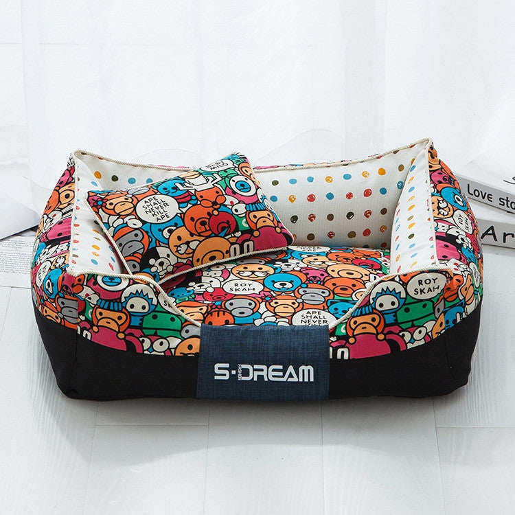 South Park and Prints Dog Bed