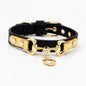 Genuine Leather Charm Pet Collar