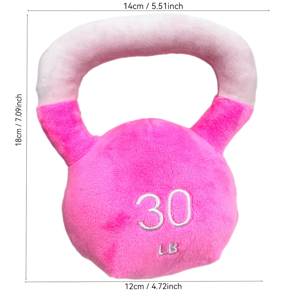 30lb Soft Plush Kettlebell Dog Toy