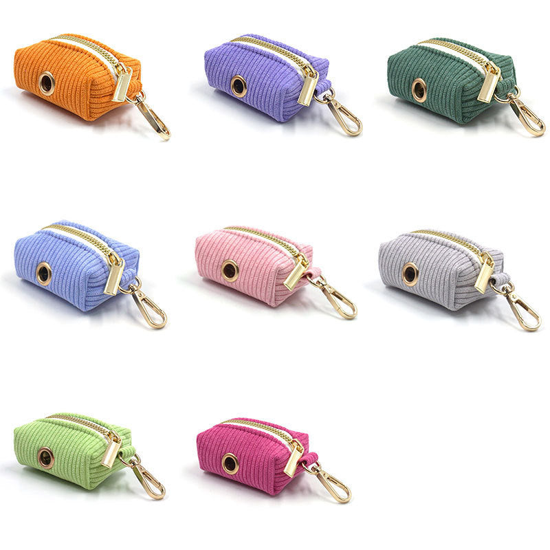 Corduroy Doggy Garbage Bag Holder