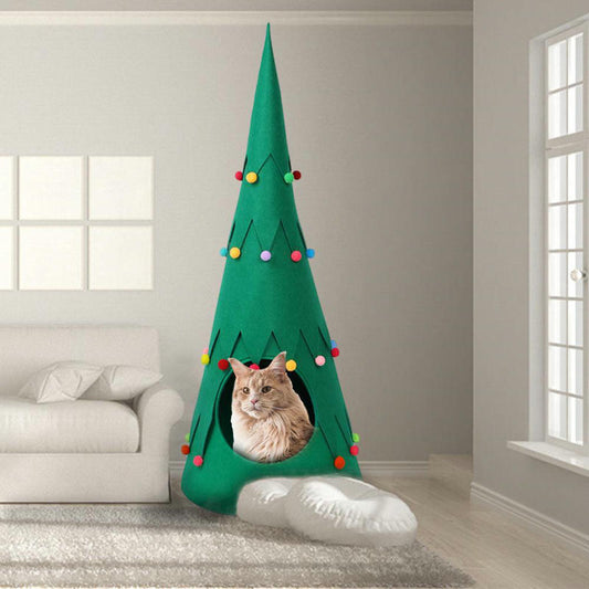 Pet Felt Christmas Tree Foldable Tent