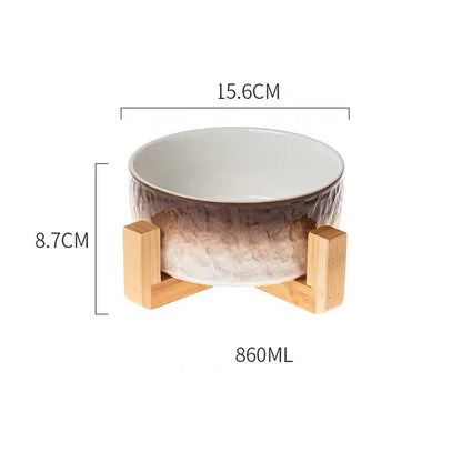 Bohemian Ceramic Pet Bowl