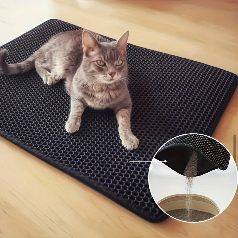 Double Layer Waterproof Cat Litter Trapping Mat